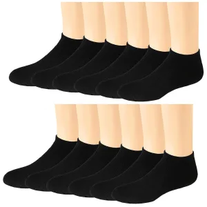 12-Pack Men's Ultimate Cushioned Cotton Ankle Socks