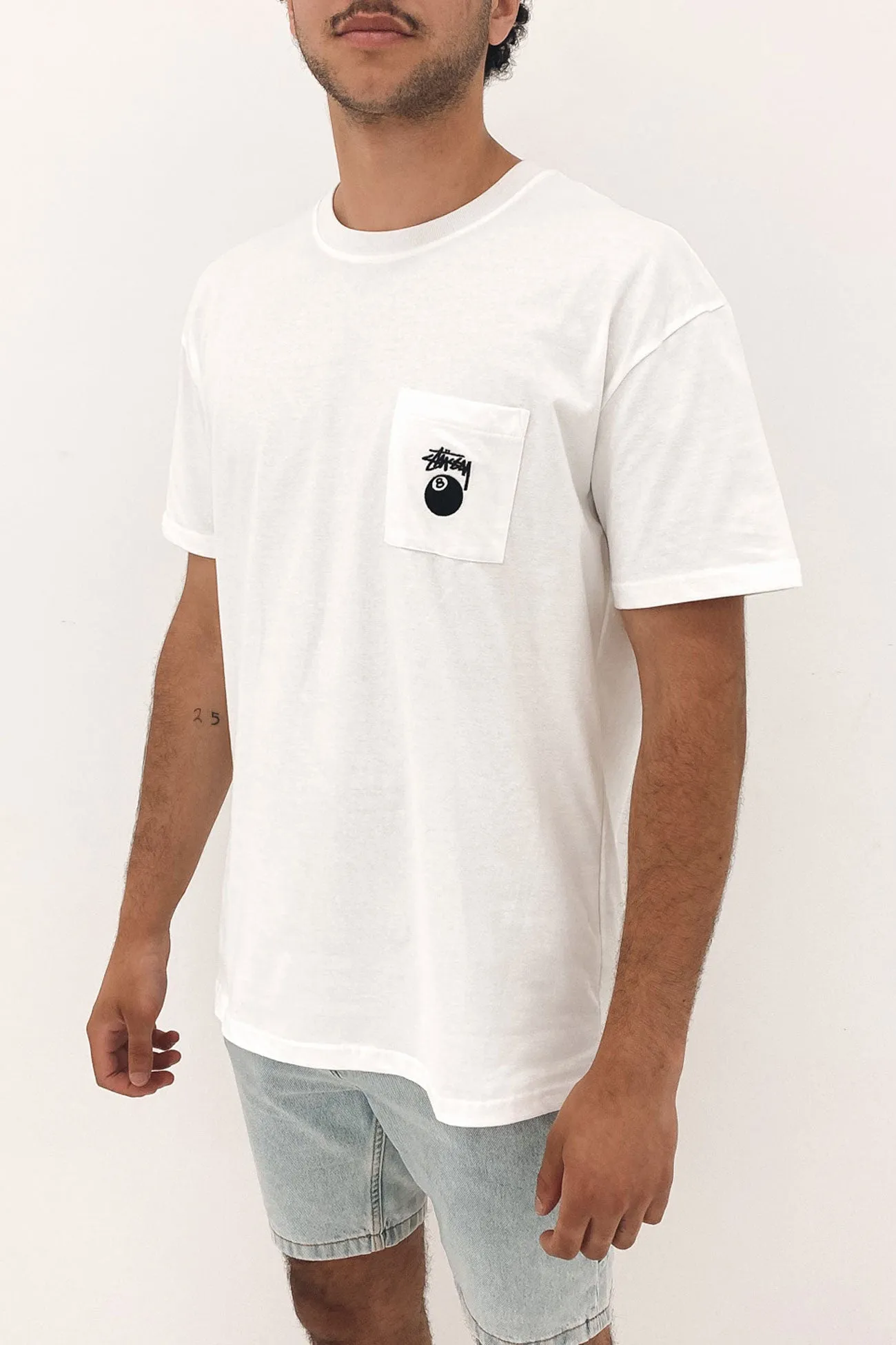 8 Ball Heavyweight Short Sleeve Tee White