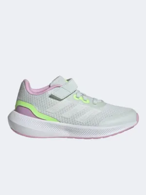 Adidas Runfalcon 3 Ps Girls Running Shoes Crystal/Mint/Grey