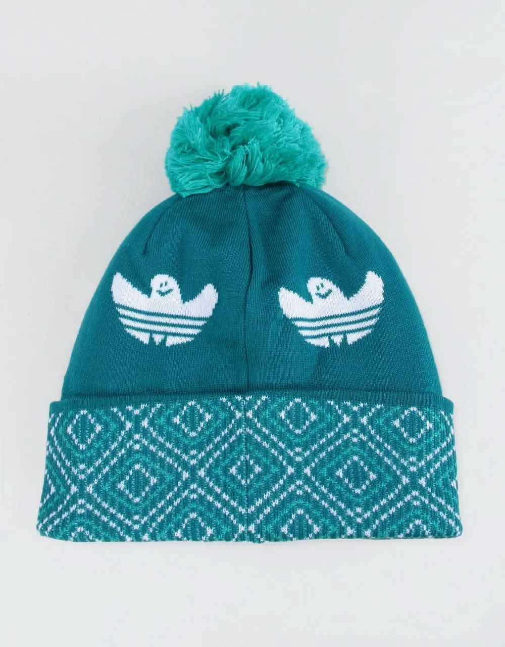 adidas Shmoo Pom Beanie - Active Teal/Hi-Res Aqua/White