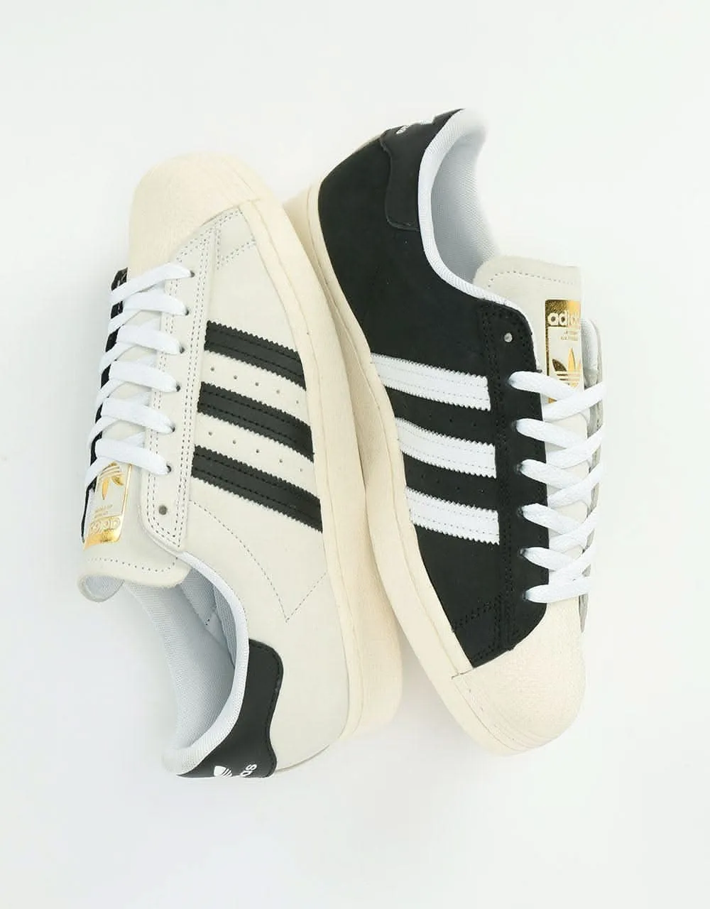 adidas Superstar 50 Skate Shoes - White/Core Black/Gold Metallic