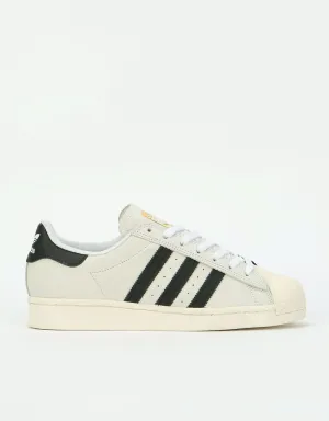 adidas Superstar 50 Skate Shoes - White/Core Black/Gold Metallic