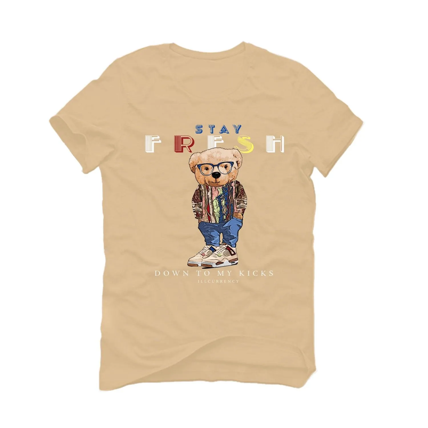 Air Jordan 4 GS “Wild Things” Tan T-Shirt (Stay Fresh down to my kicks)