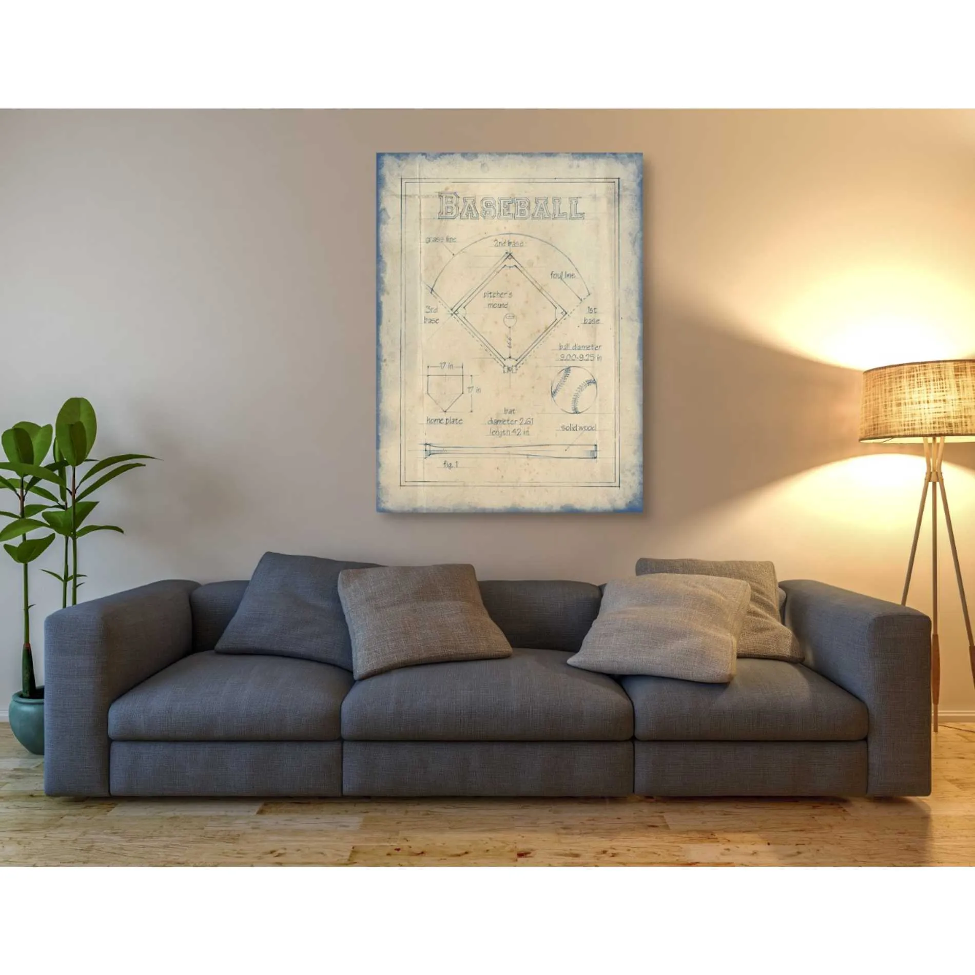 'All About the Game I' by Ethan Harper Canvas Wall Art