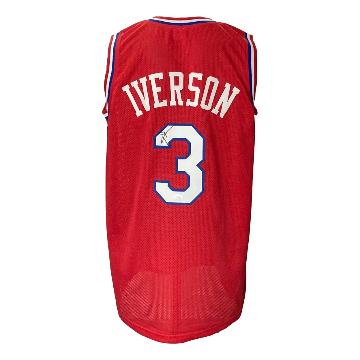 Allen Iverson Signed Custom Black Pro-Style Basketball Jersey JSA ITP