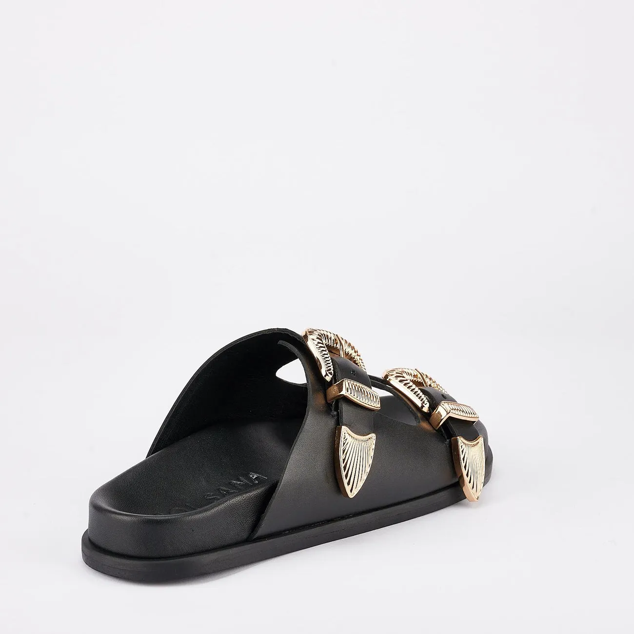 Amalfi Footbed | Black/Gold