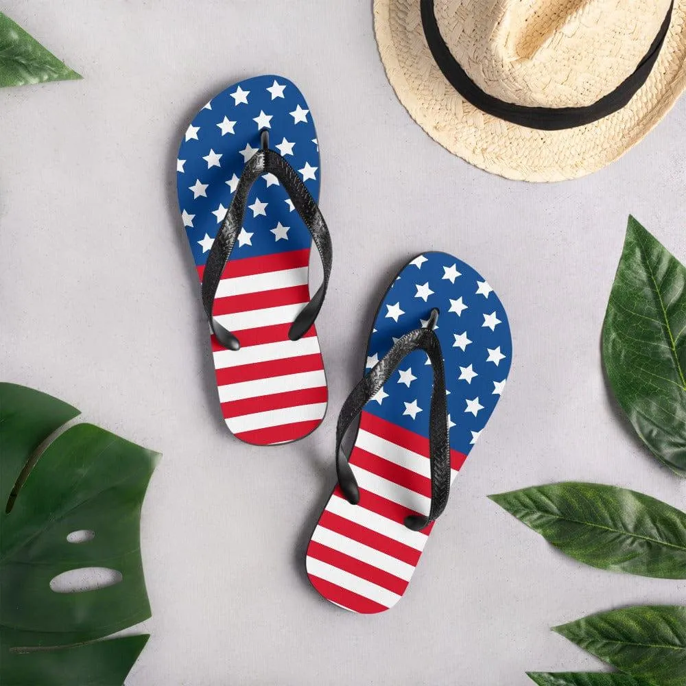 American Flag Flip-Flops