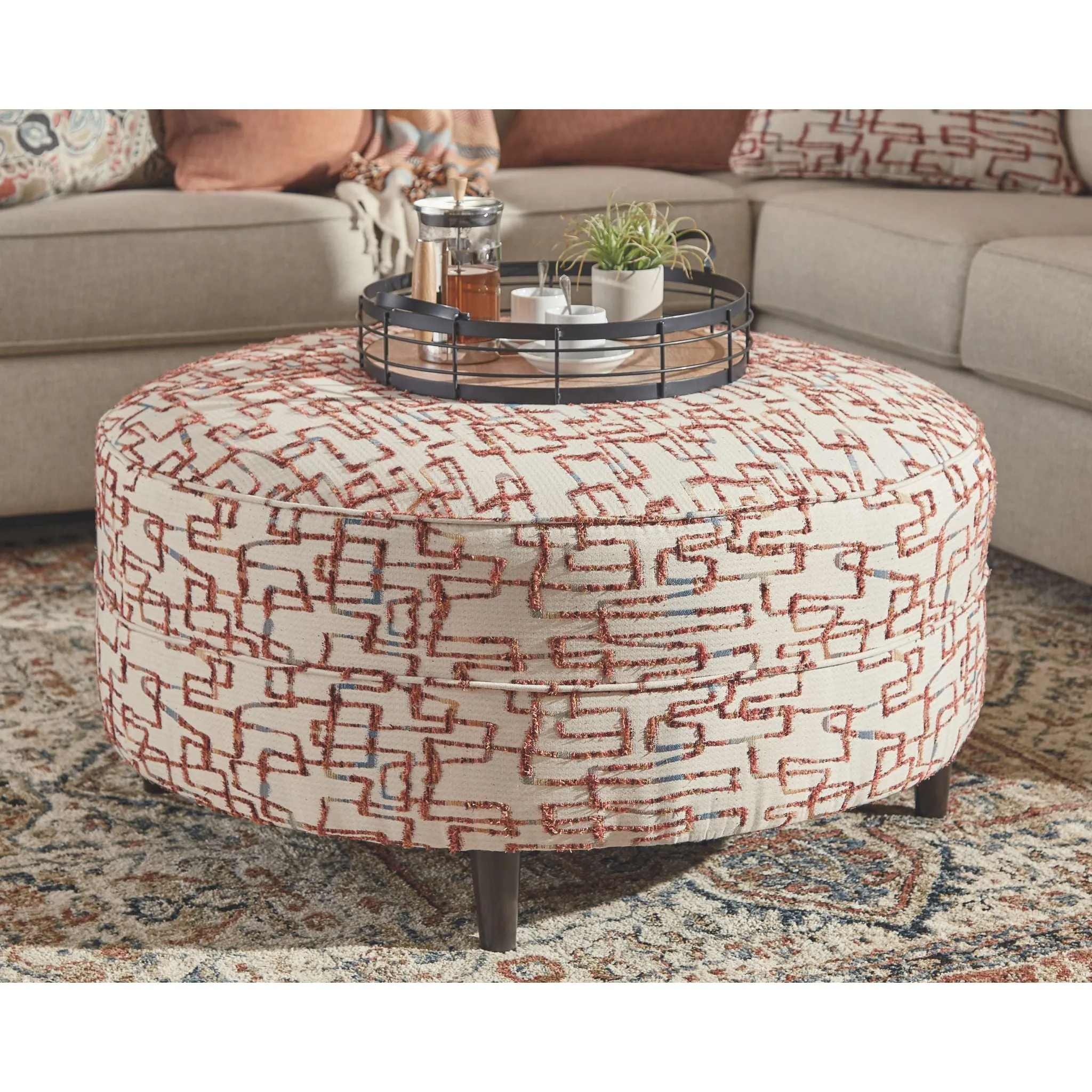 Amici Oversized Accent Ottoman