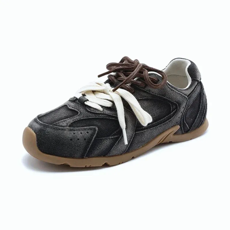 Amora - Leather retro sneakers