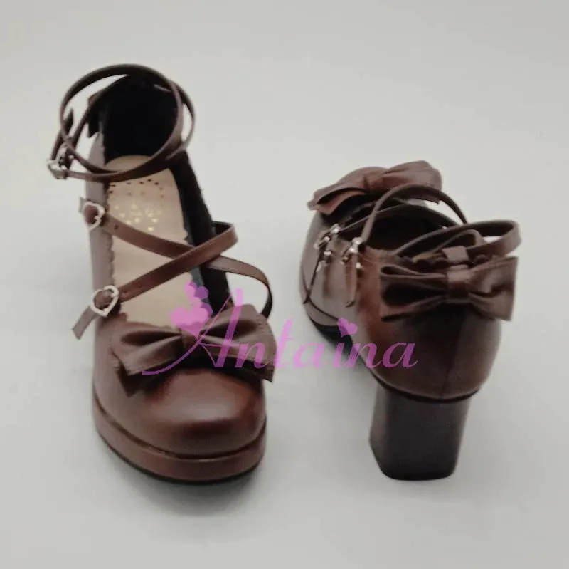 Antaina~Lolita Tea Party Heels Shoes Size 45-48