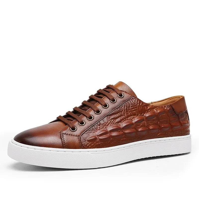 Antonios Genuine Leather Brown Shoes