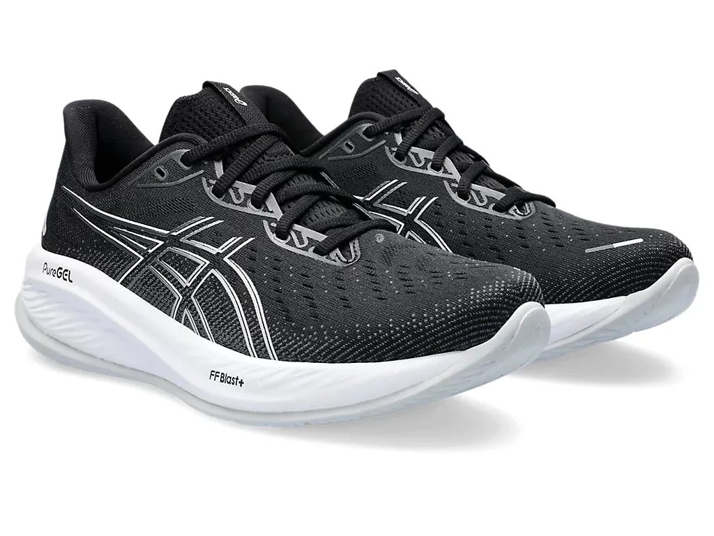 ASICS Mens Gel Cumulus 26 Wide - Black/Concrete (1011B793-002)