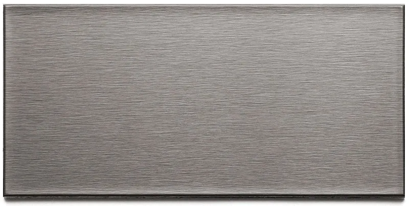 Aspect A5250 Wall Tile, 6 in L, 3 in W, 1/8 in Thick, Metal, Brushed Stainless Steel :EA: QUANTITY: 5