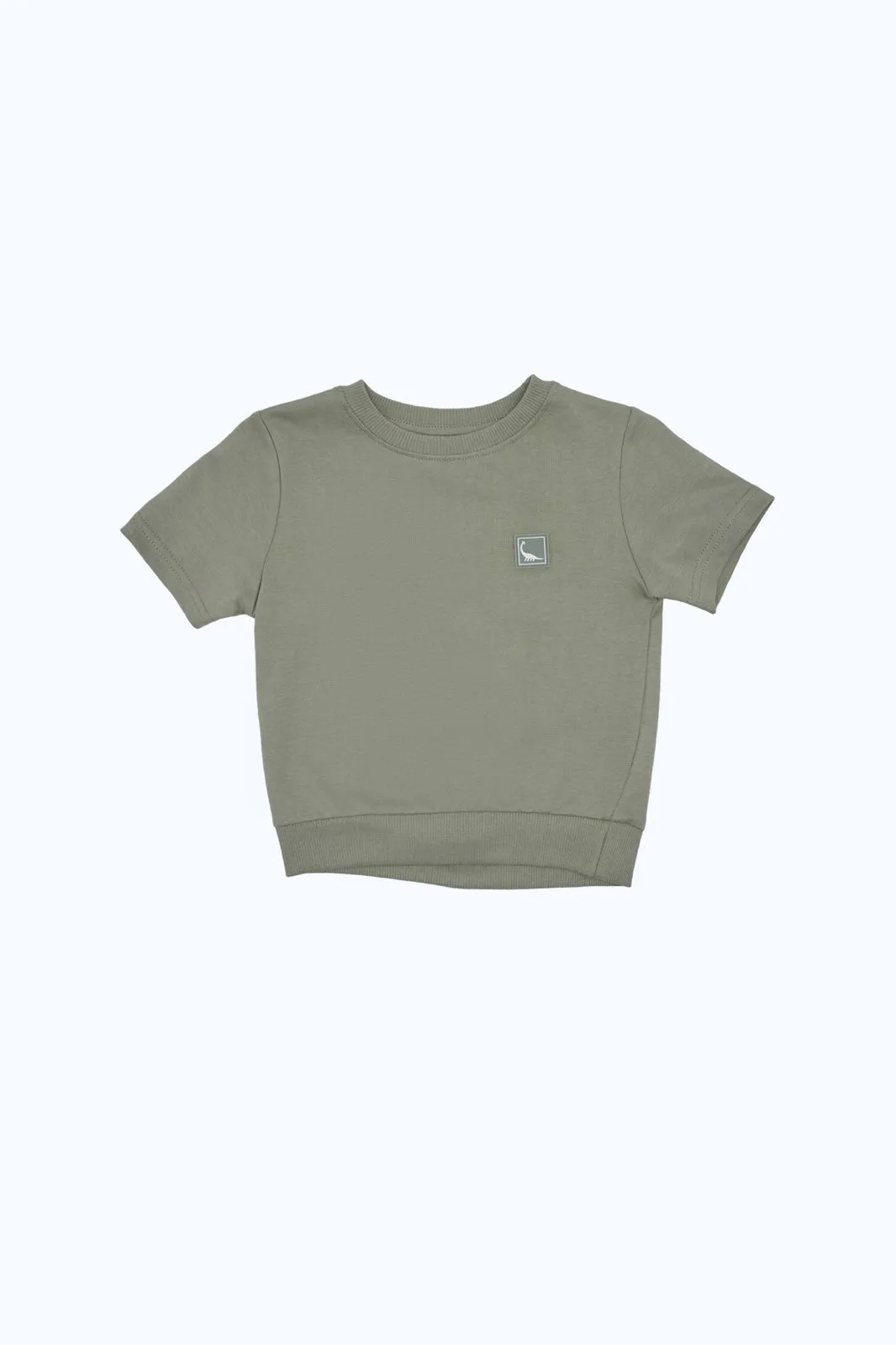 Baby Boys Olive Plain T-Shirt