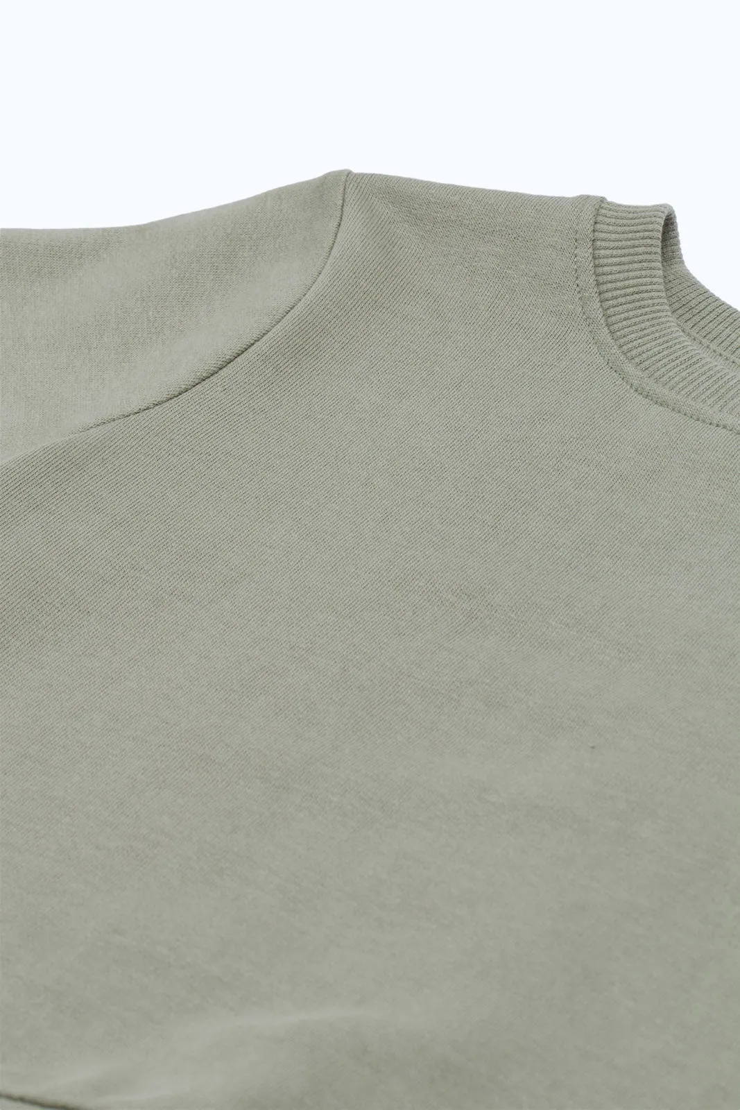 Baby Boys Olive Plain T-Shirt