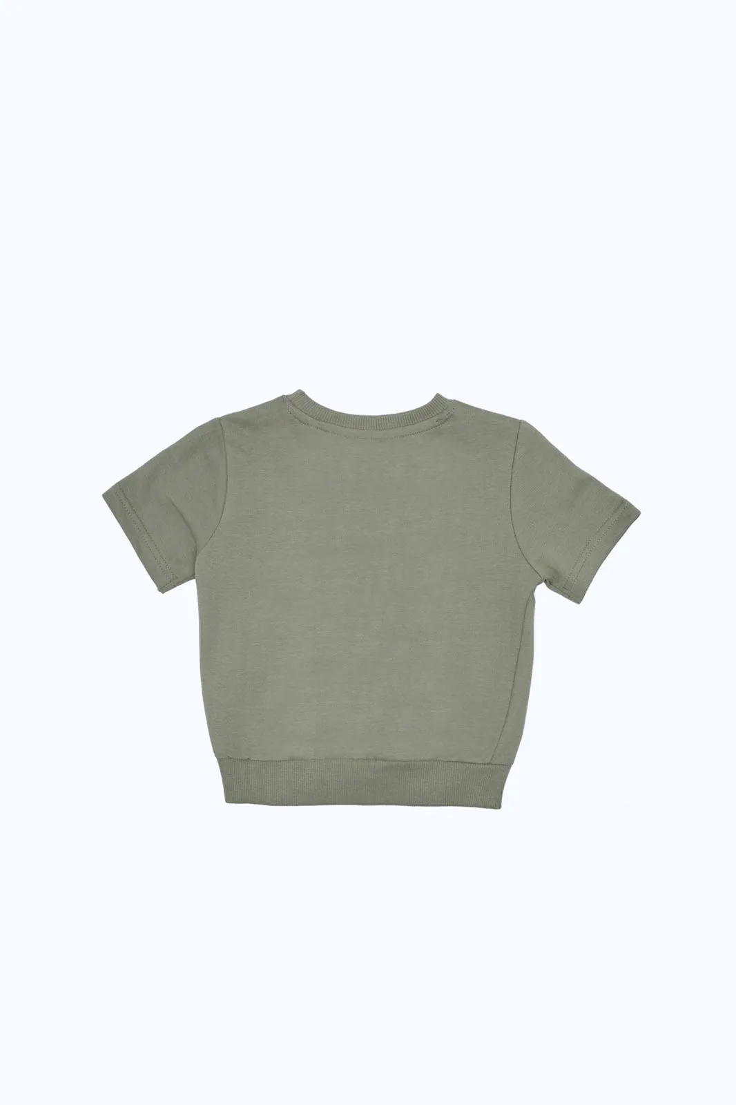 Baby Boys Olive Plain T-Shirt