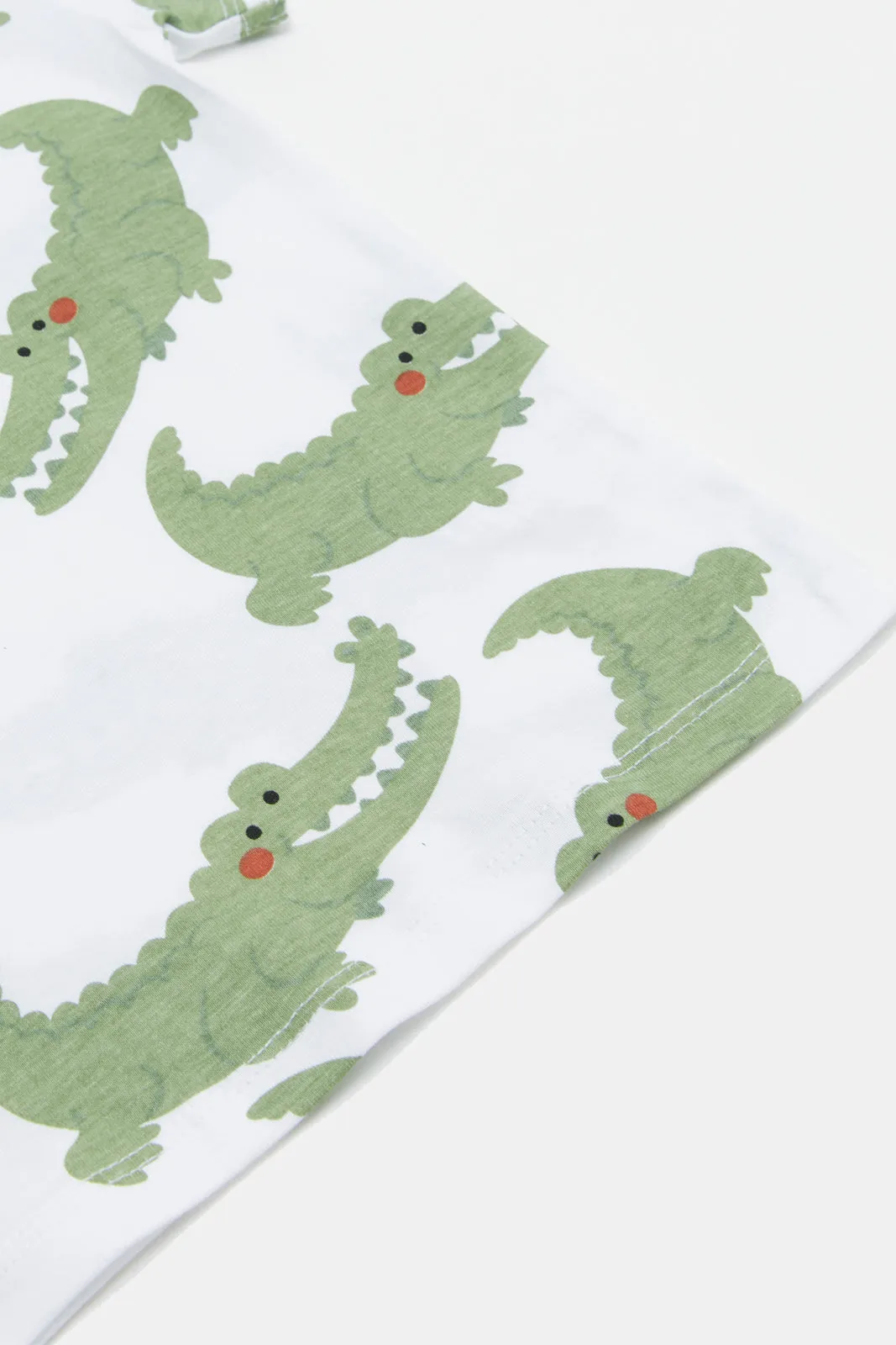 Baby Boys Printed Green Croc T-Shirt