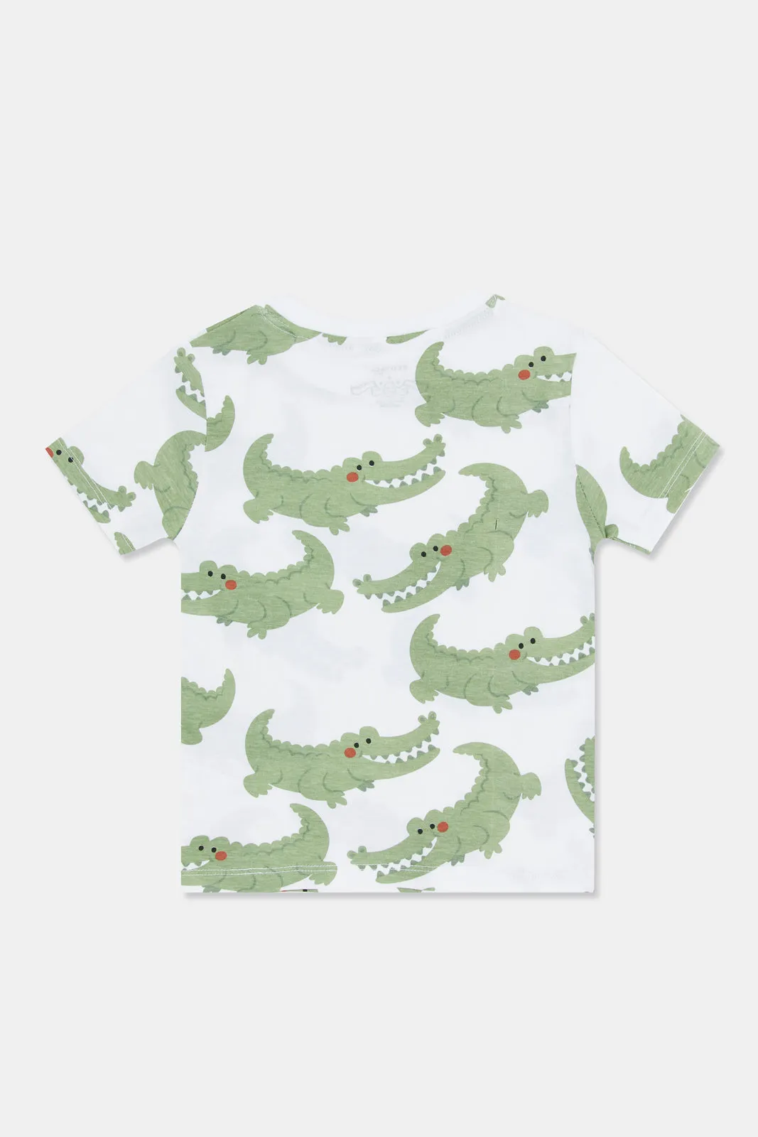 Baby Boys Printed Green Croc T-Shirt