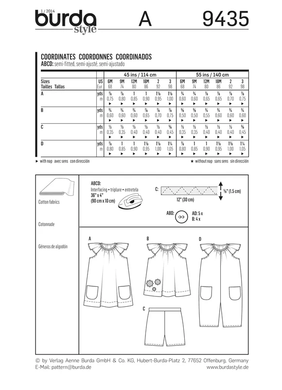 BD9435 Baby Coordinates | Easy