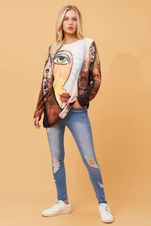 BEAU GRAPHIC PRINT TOP