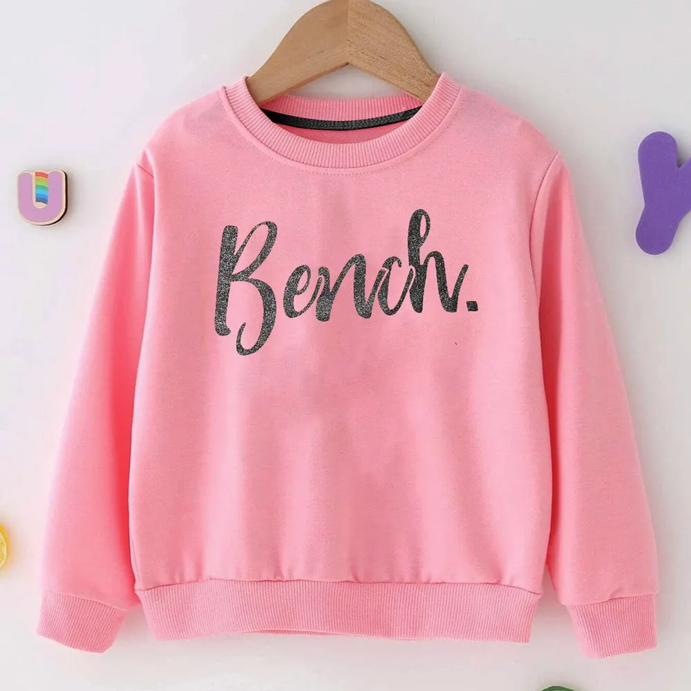 Bench Kid's Printed Long Sleeve Fleece Sweatshirt