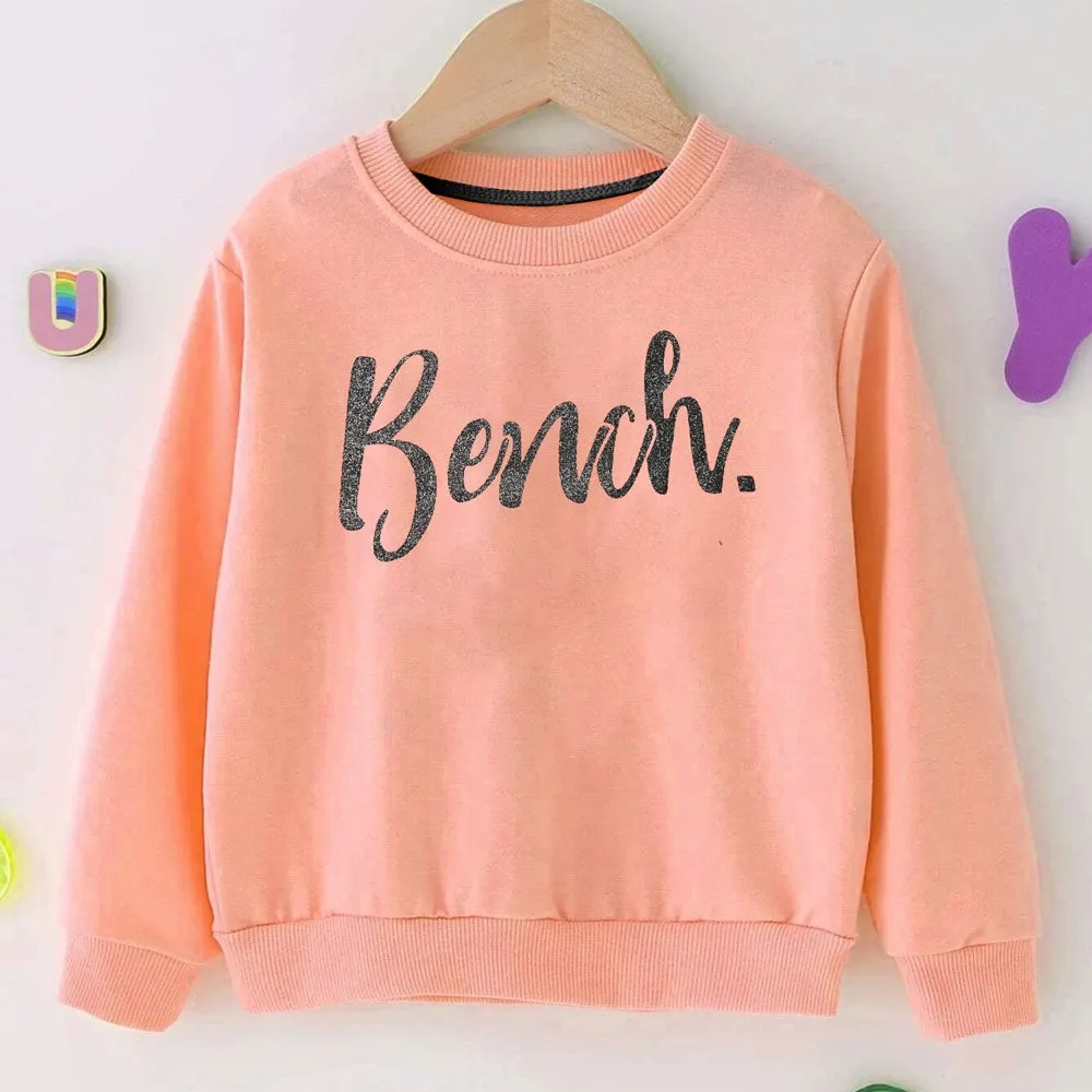 Bench Kid's Printed Long Sleeve Fleece Sweatshirt