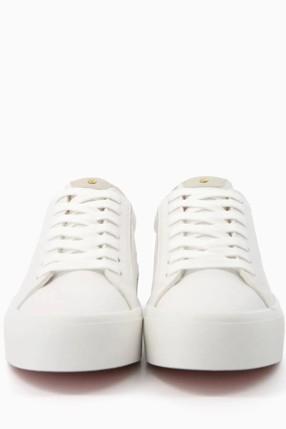 Bershka Women's Contrast Studded Sneakers