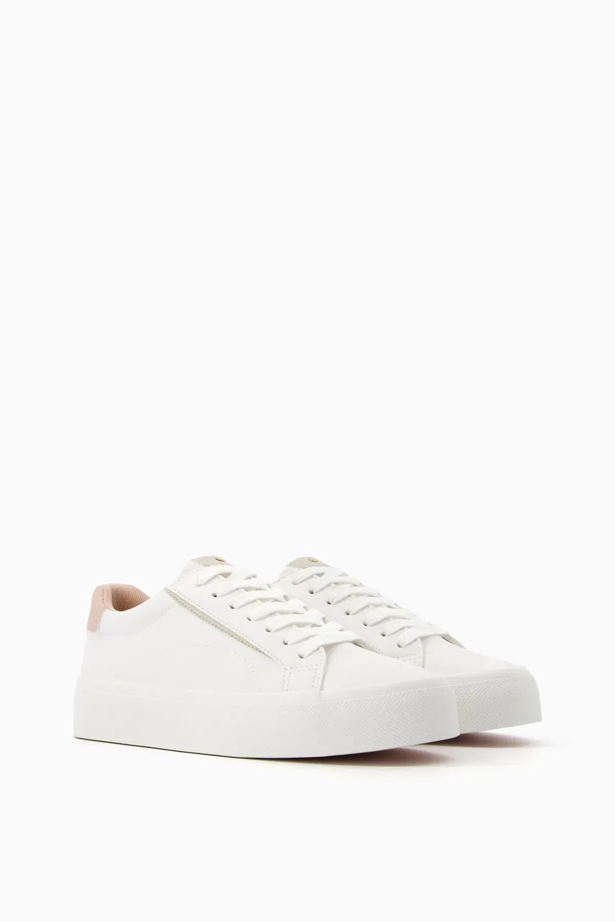 Bershka Women's Contrast Studded Sneakers