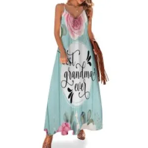 Best Grandma Ever Spaghetti Strap Ankle-Length Dress Long dress