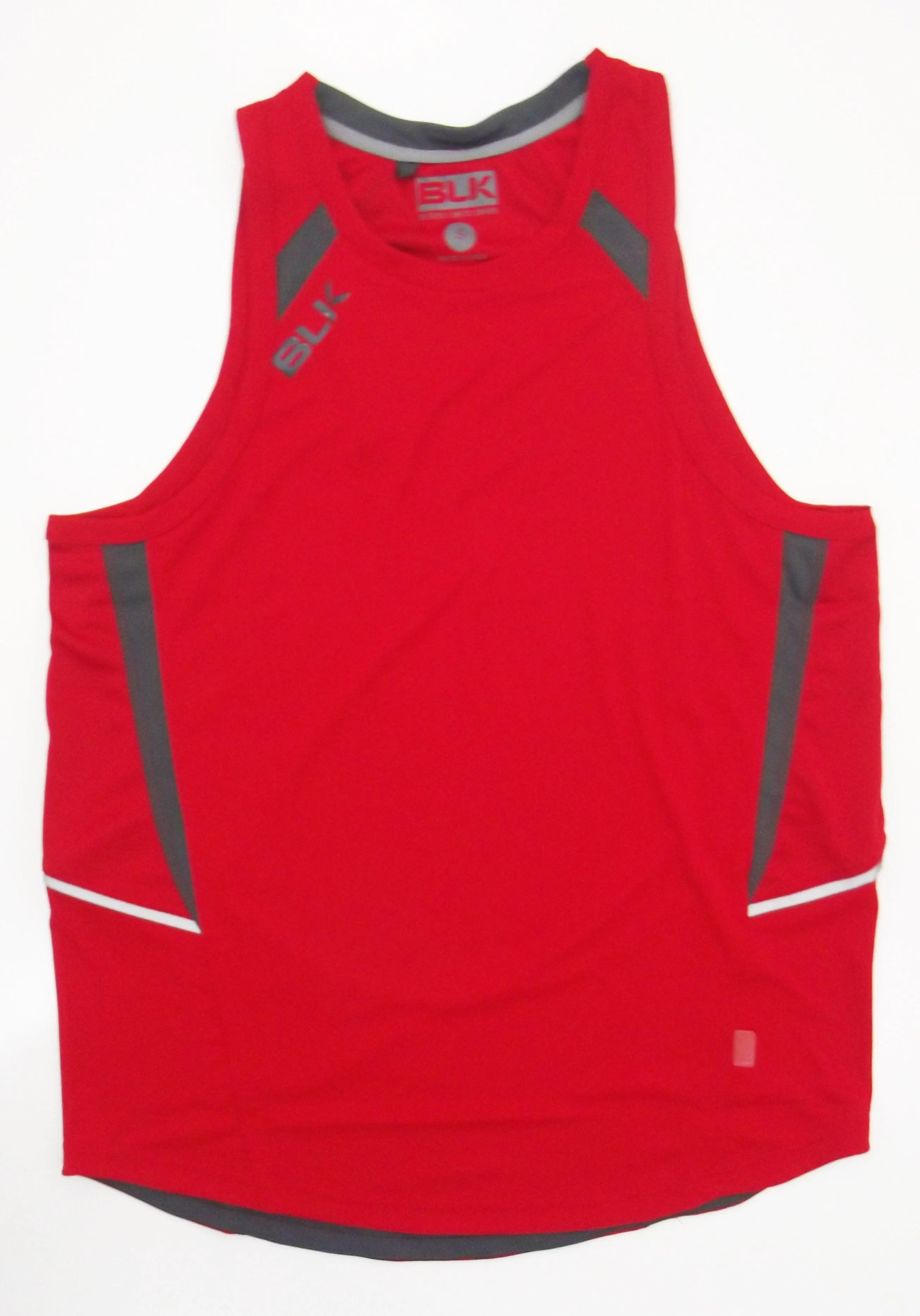 Blk Vapour Performance Adults Red Singlet