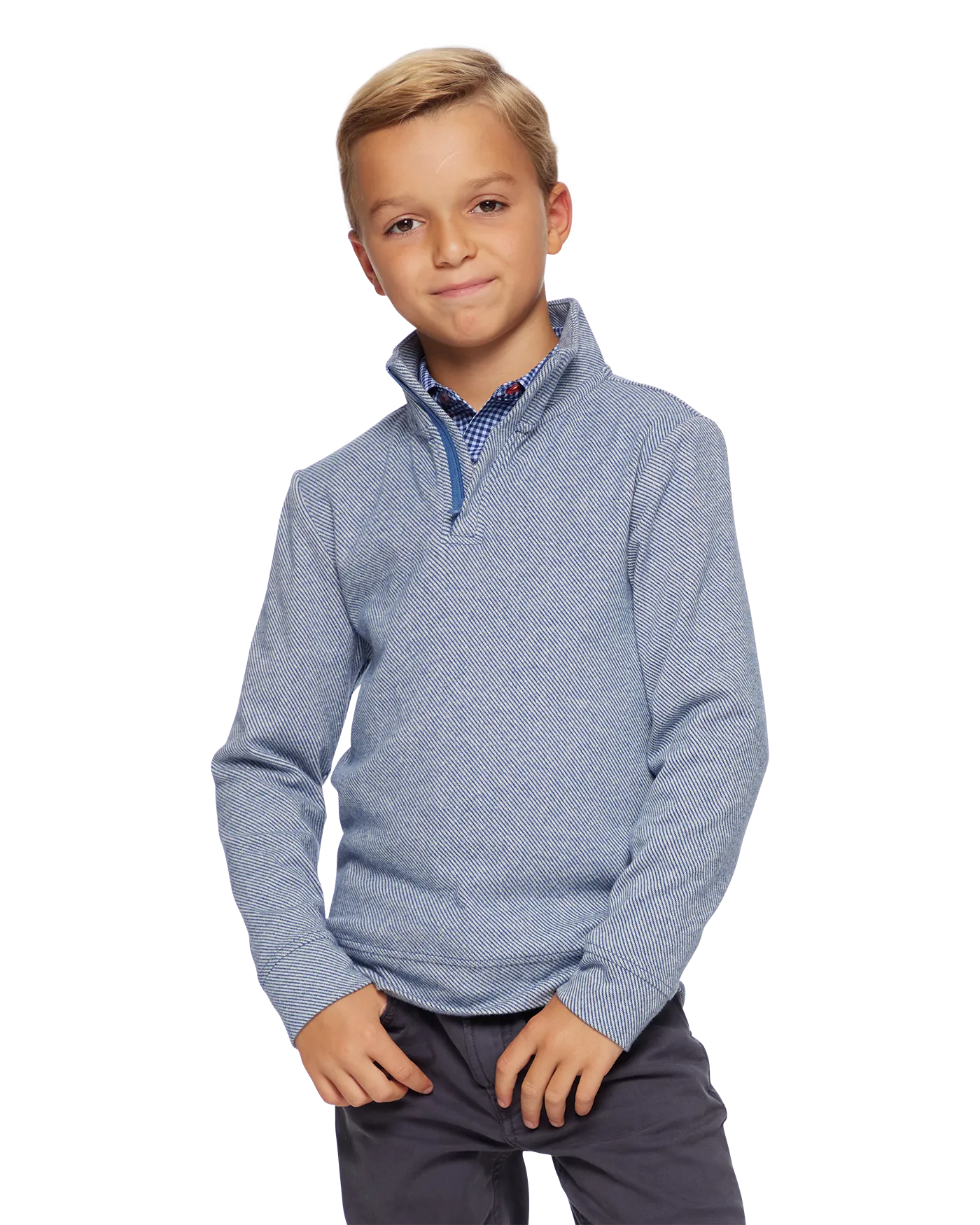 BOYS HERO STRETCH KNIT 1/4-ZIP