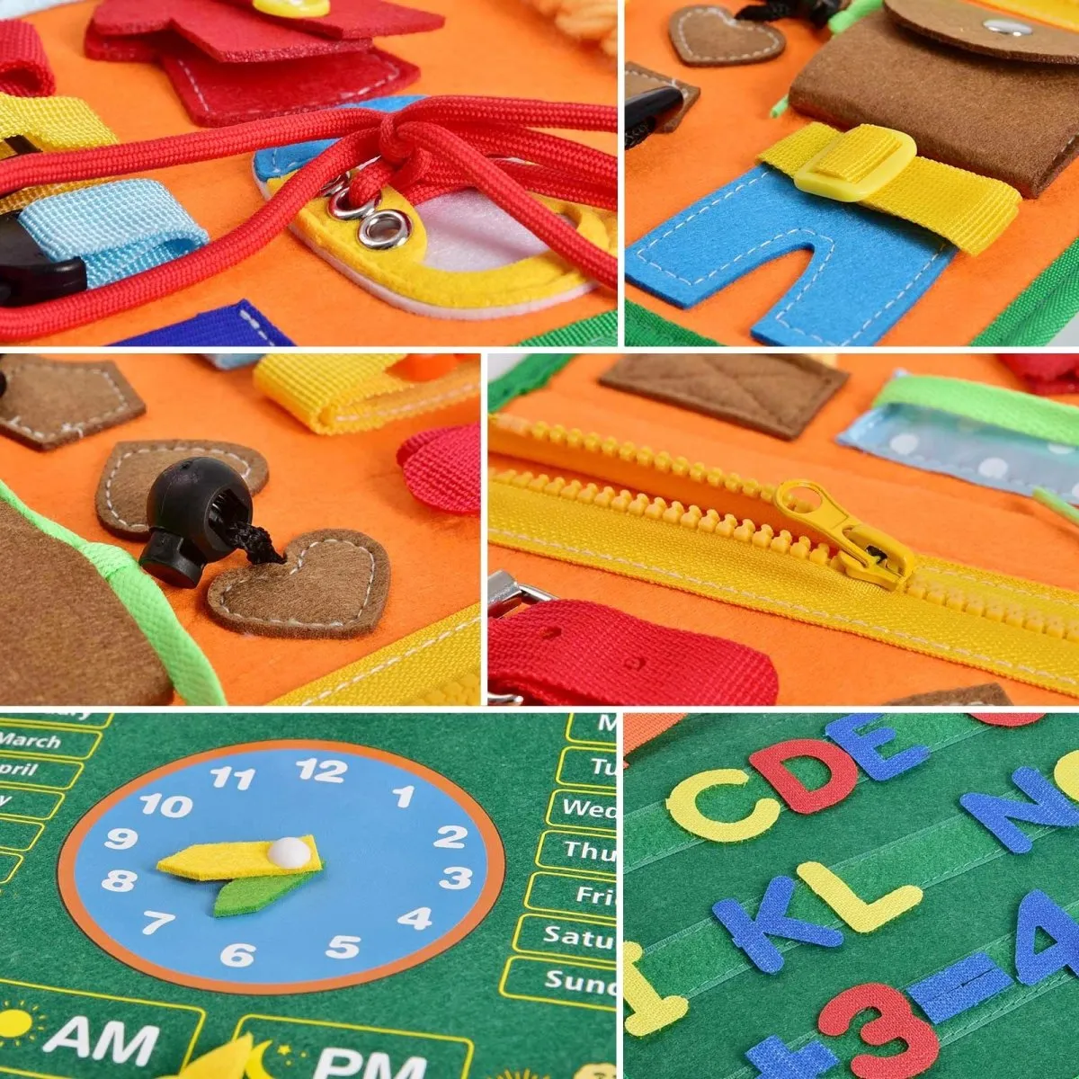 Busy Board Montessori Toys for Toddlers