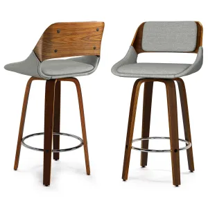 Carly Swivel Bar Stool (Set of 2)