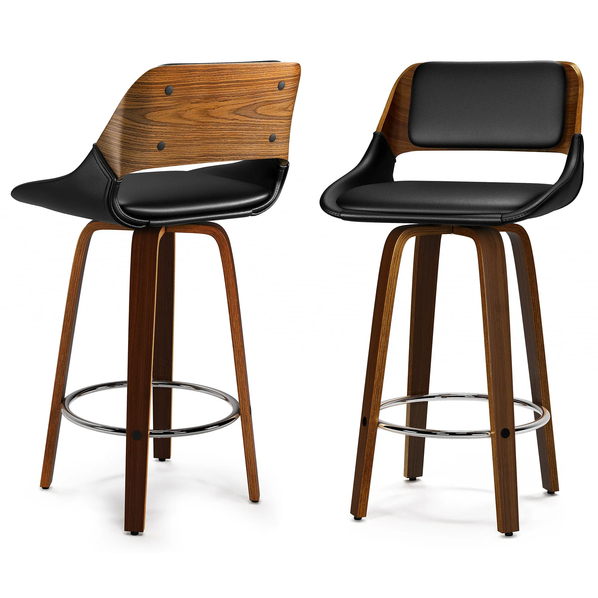 Carly Swivel Bar Stool (Set of 2)