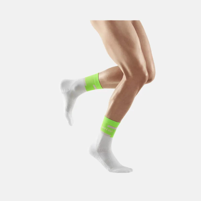 Cep The Run Mid Cut Men's Socks  -Green/White