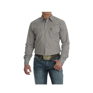 Cinch Men's Modern Fit Western Burgundy Shirt