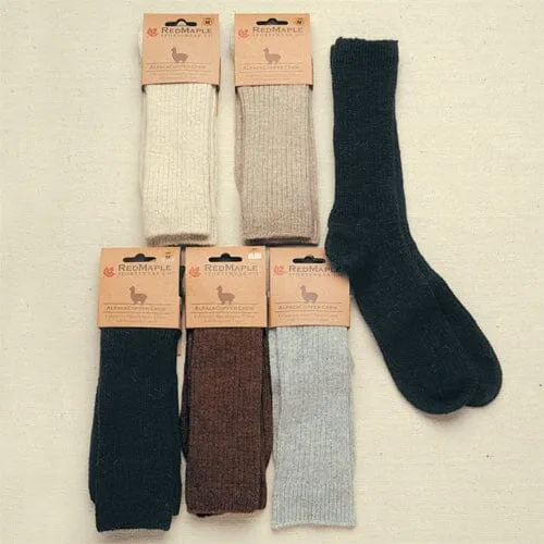 Copper Crew Alpaca Socks