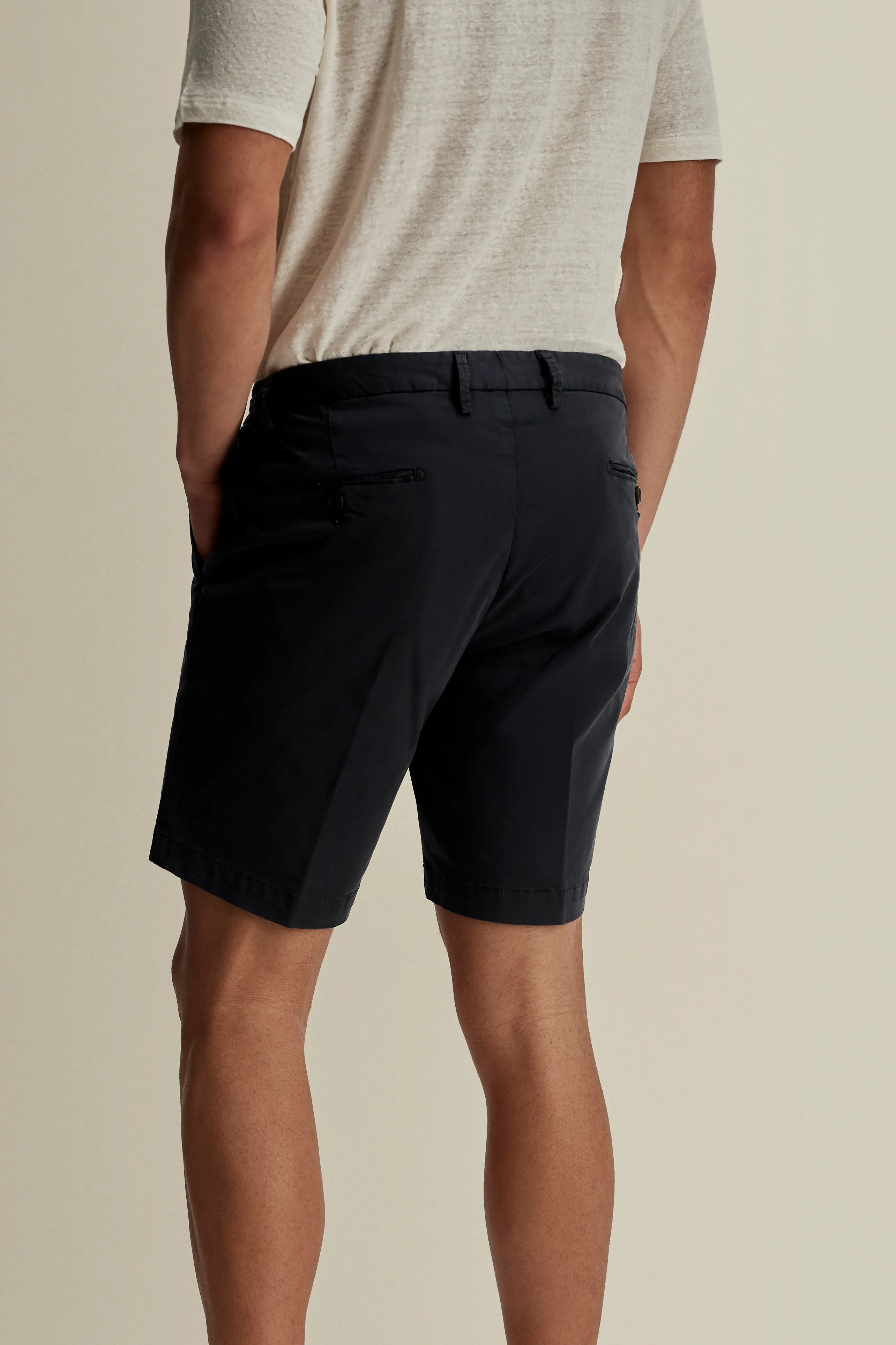 Cotton Flat Front Casual Shorts