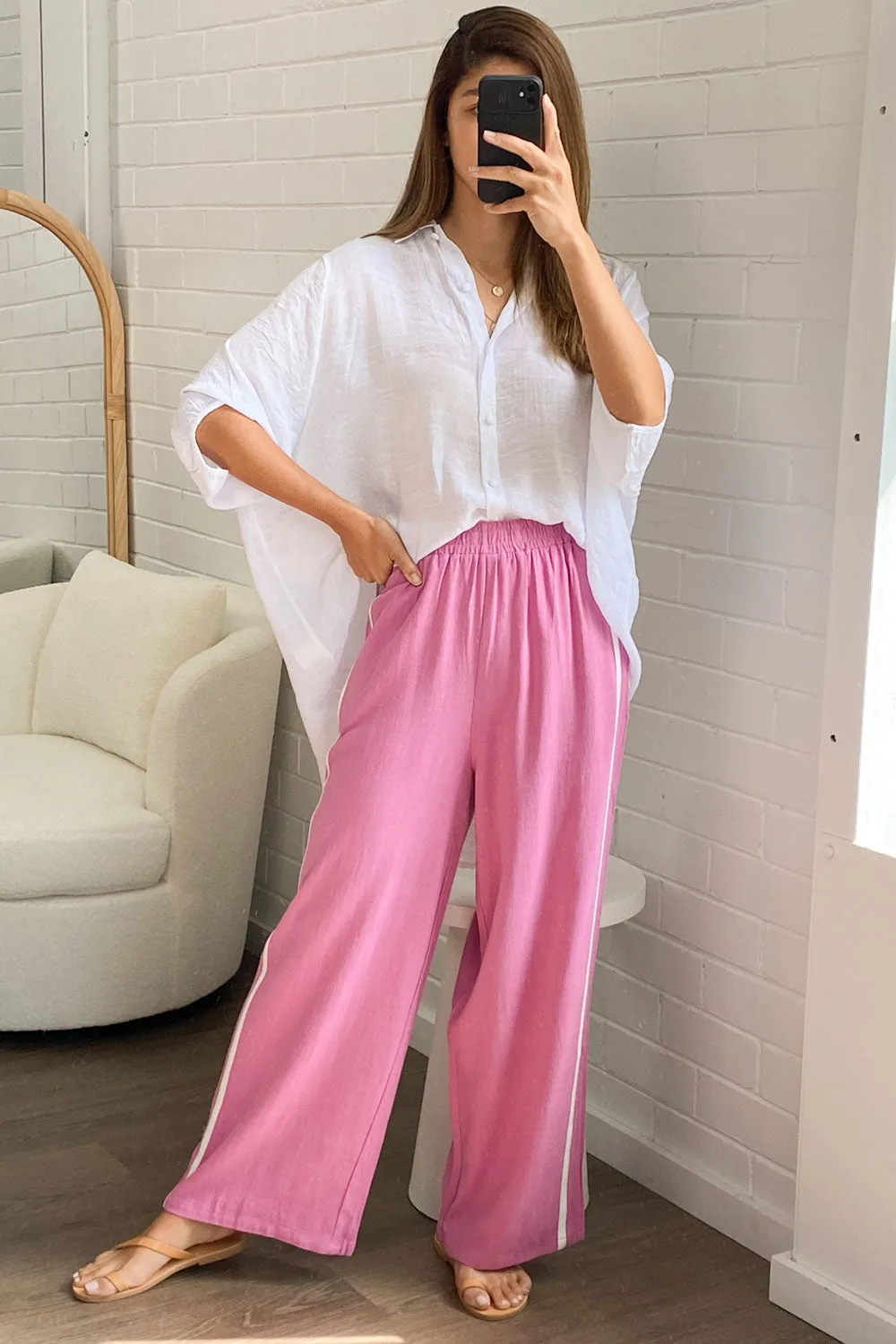 Courtney Linen Blend Pants