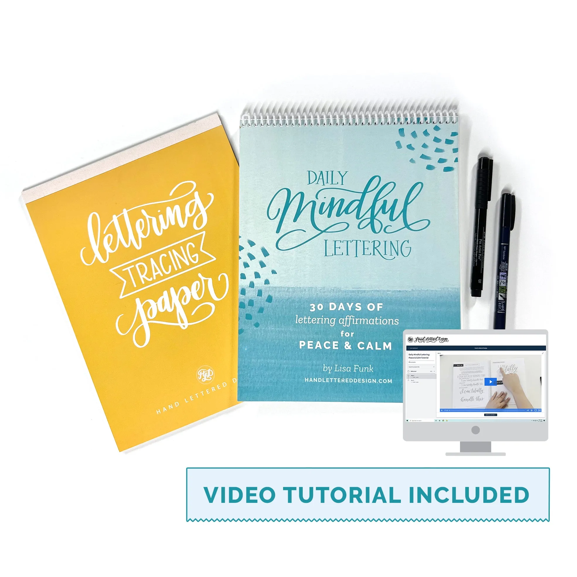 Daily Mindful Lettering Kit: Peace & Calm