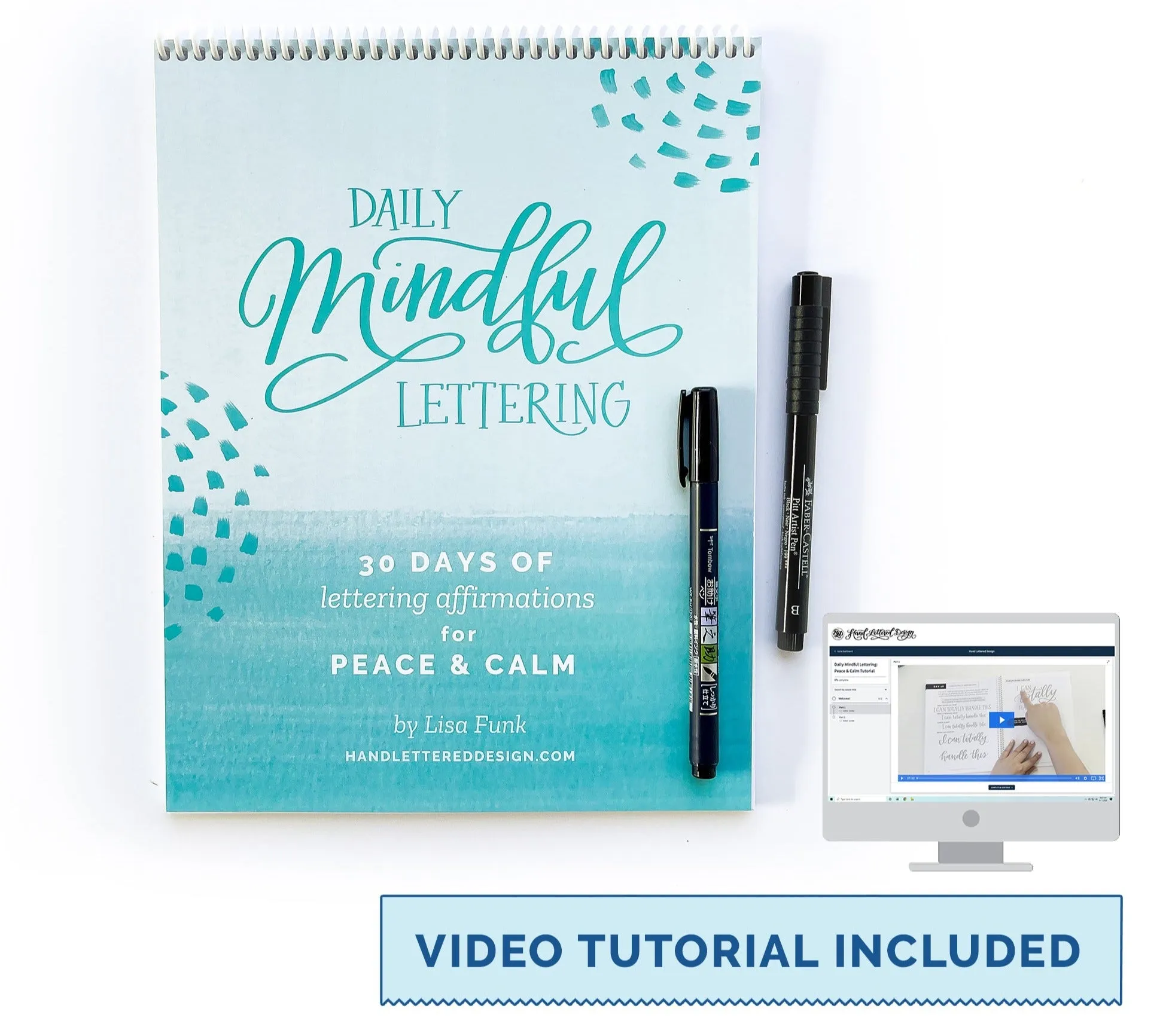 Daily Mindful Lettering Kit: Peace & Calm