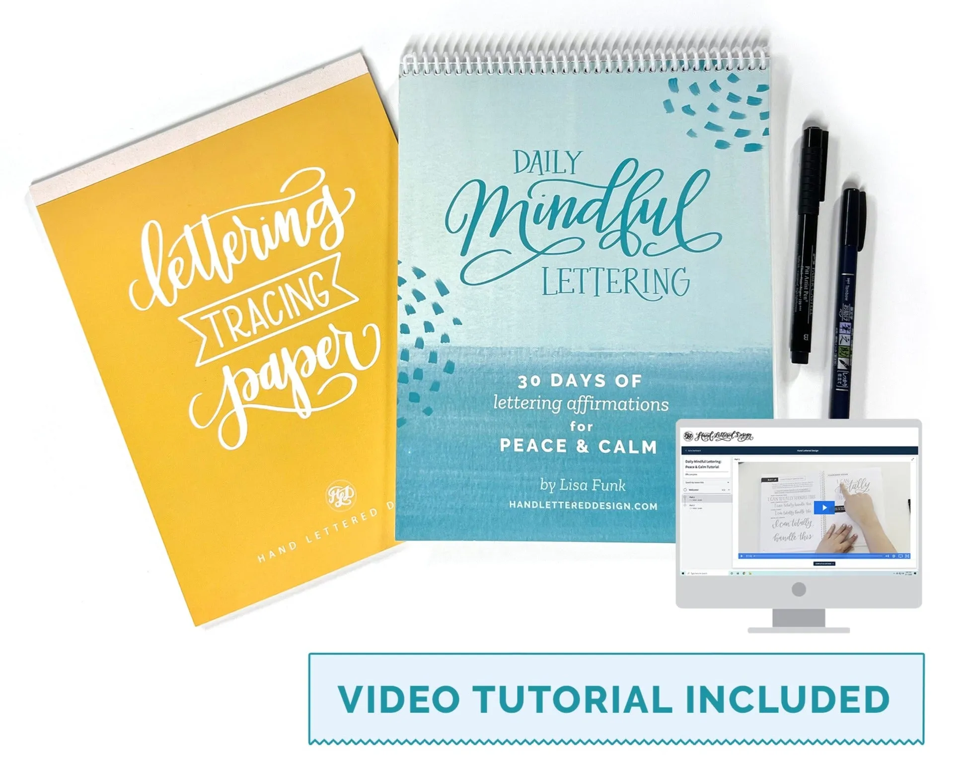 Daily Mindful Lettering Kit: Peace & Calm