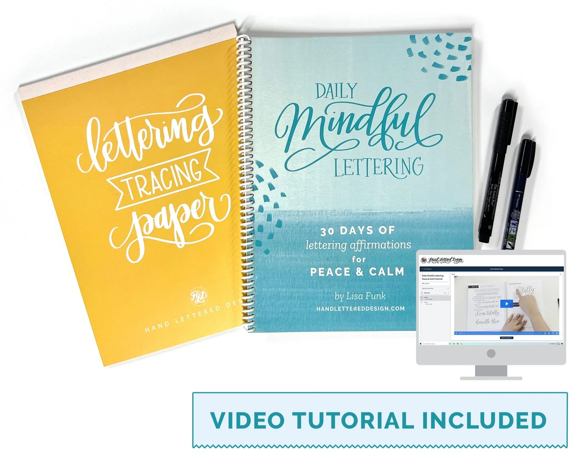 Daily Mindful Lettering Kit: Peace & Calm