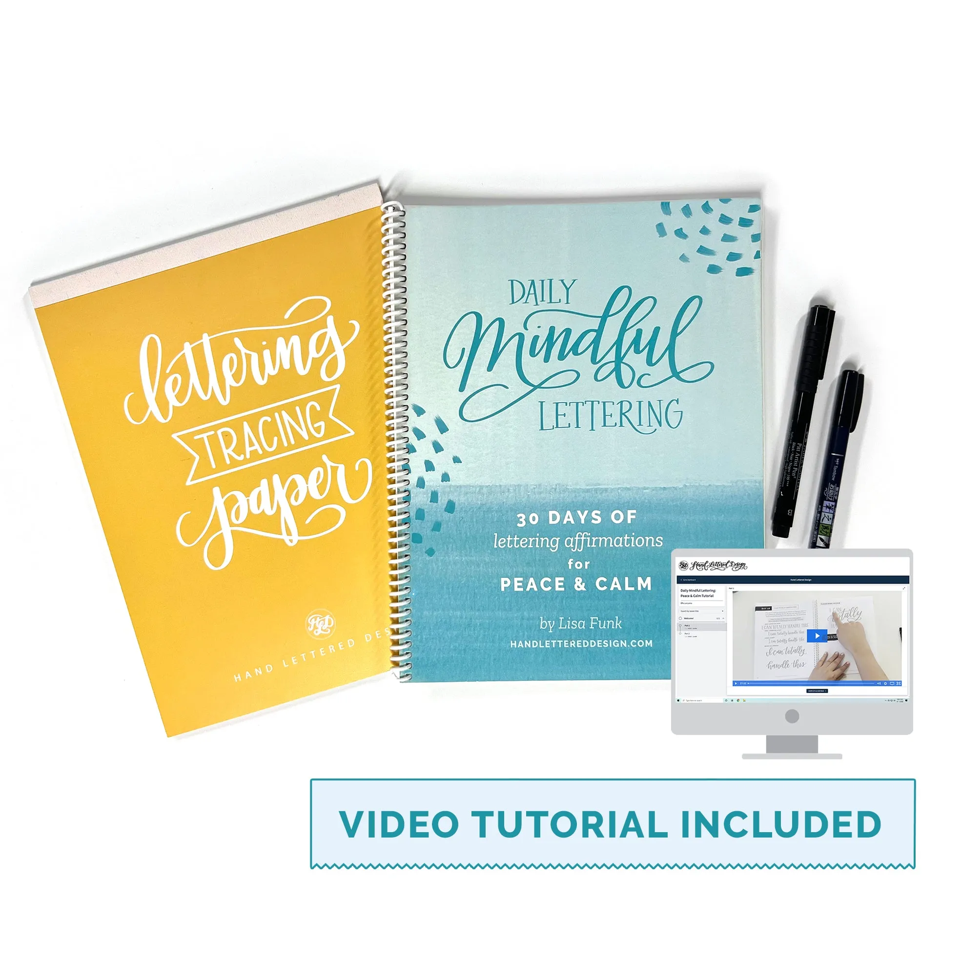 Daily Mindful Lettering Kit: Peace & Calm