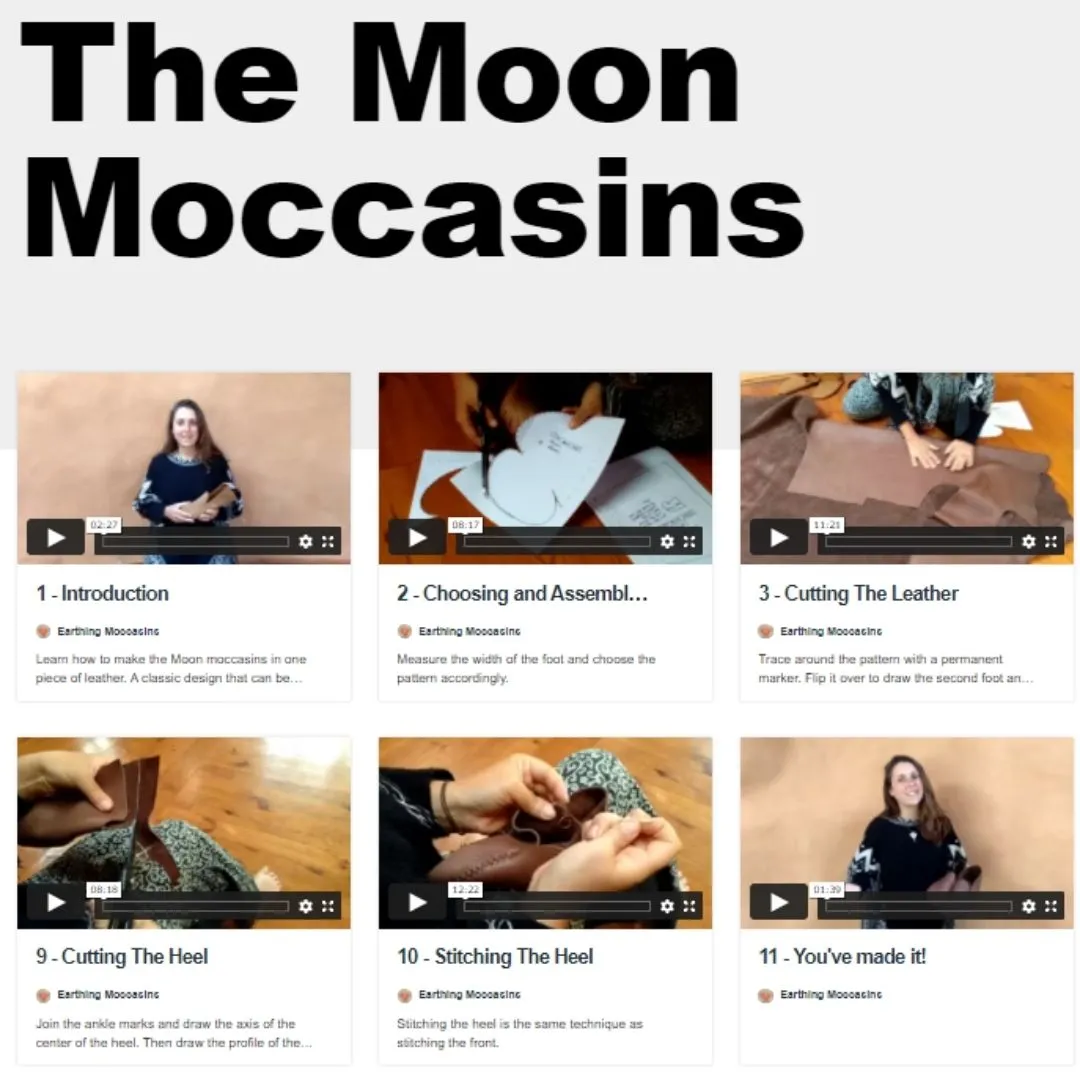 Digital Pattern DIY Moon Moccasins - Earthing Moccasins