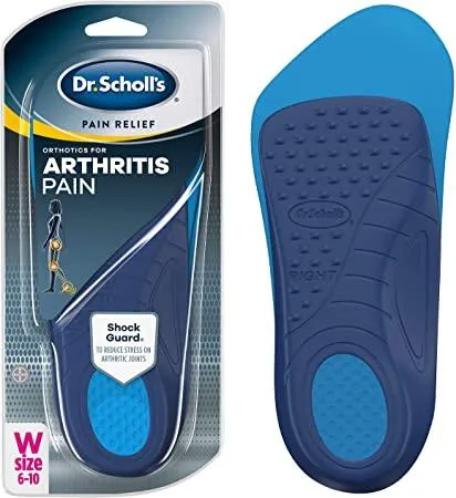 Dr. Scholl's Arthritis Pain Relief Orthotics | Clinically Proven Immediate Relief of Osteoarthritis Pain in Feet, Knees and Hips