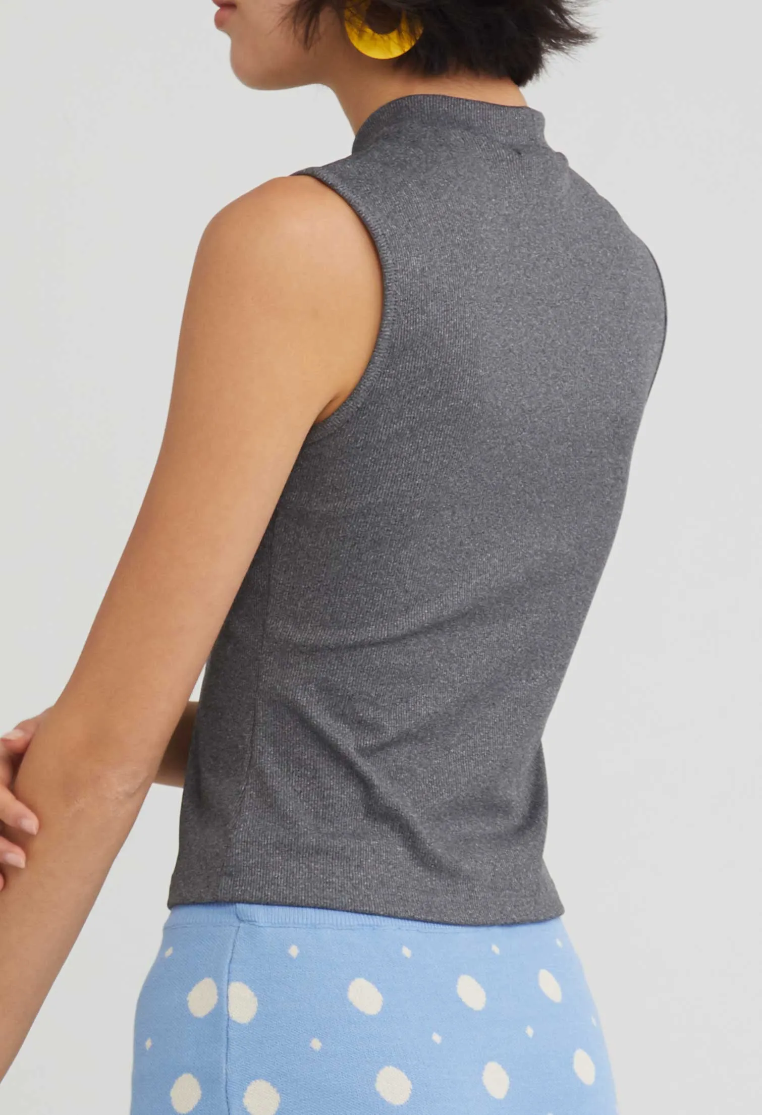 Easy Mock Collar Tank Top