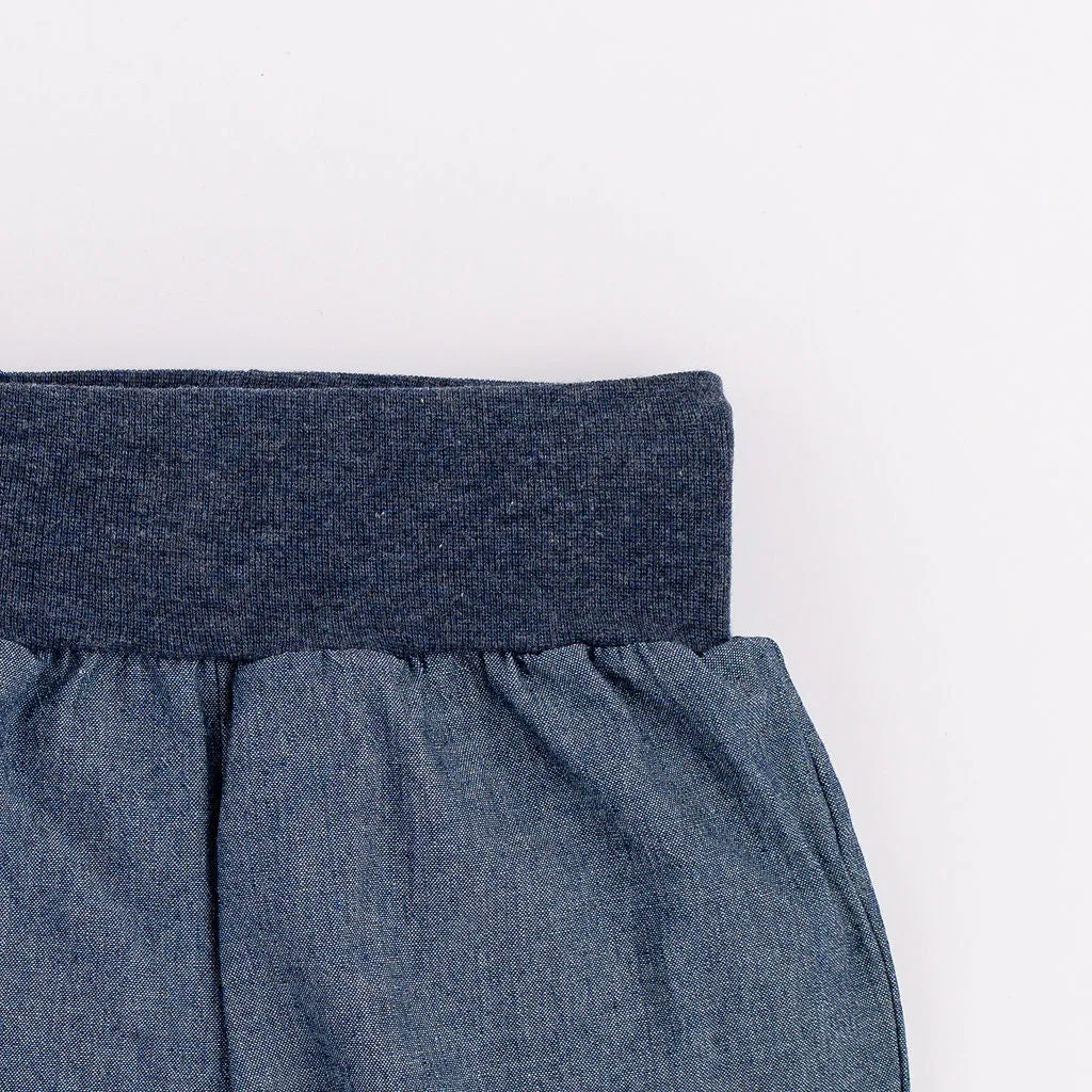 Easy Short in Dark Chambray