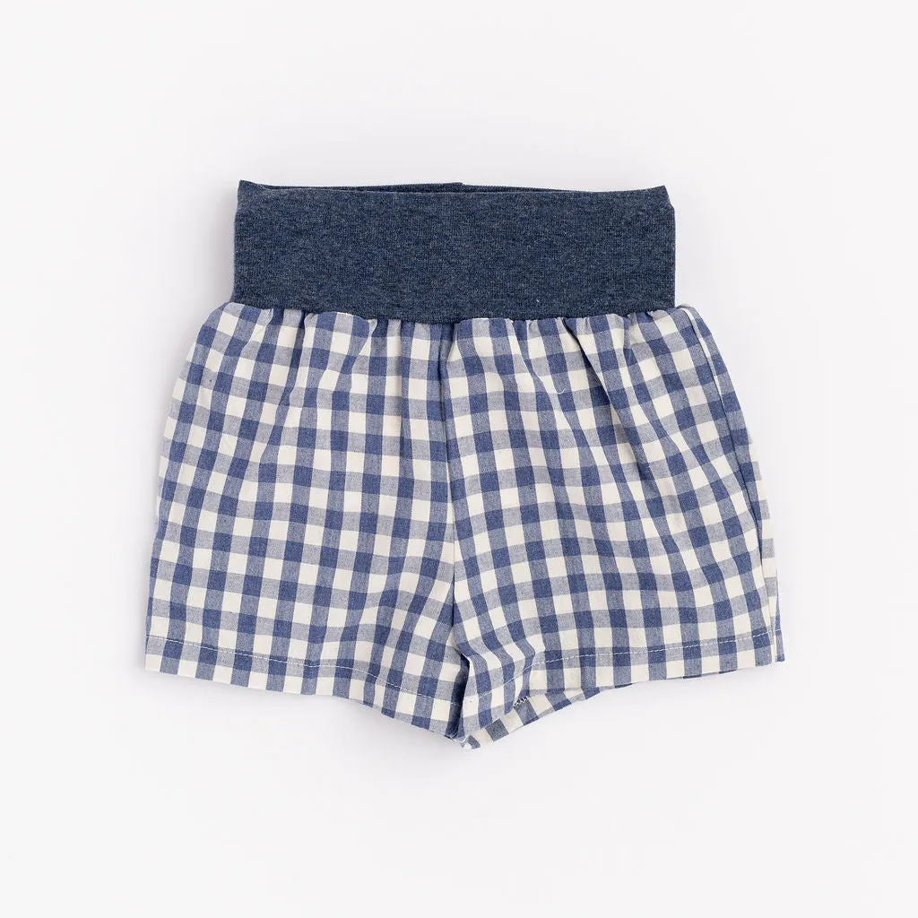 Easy Short in Ink Gingham