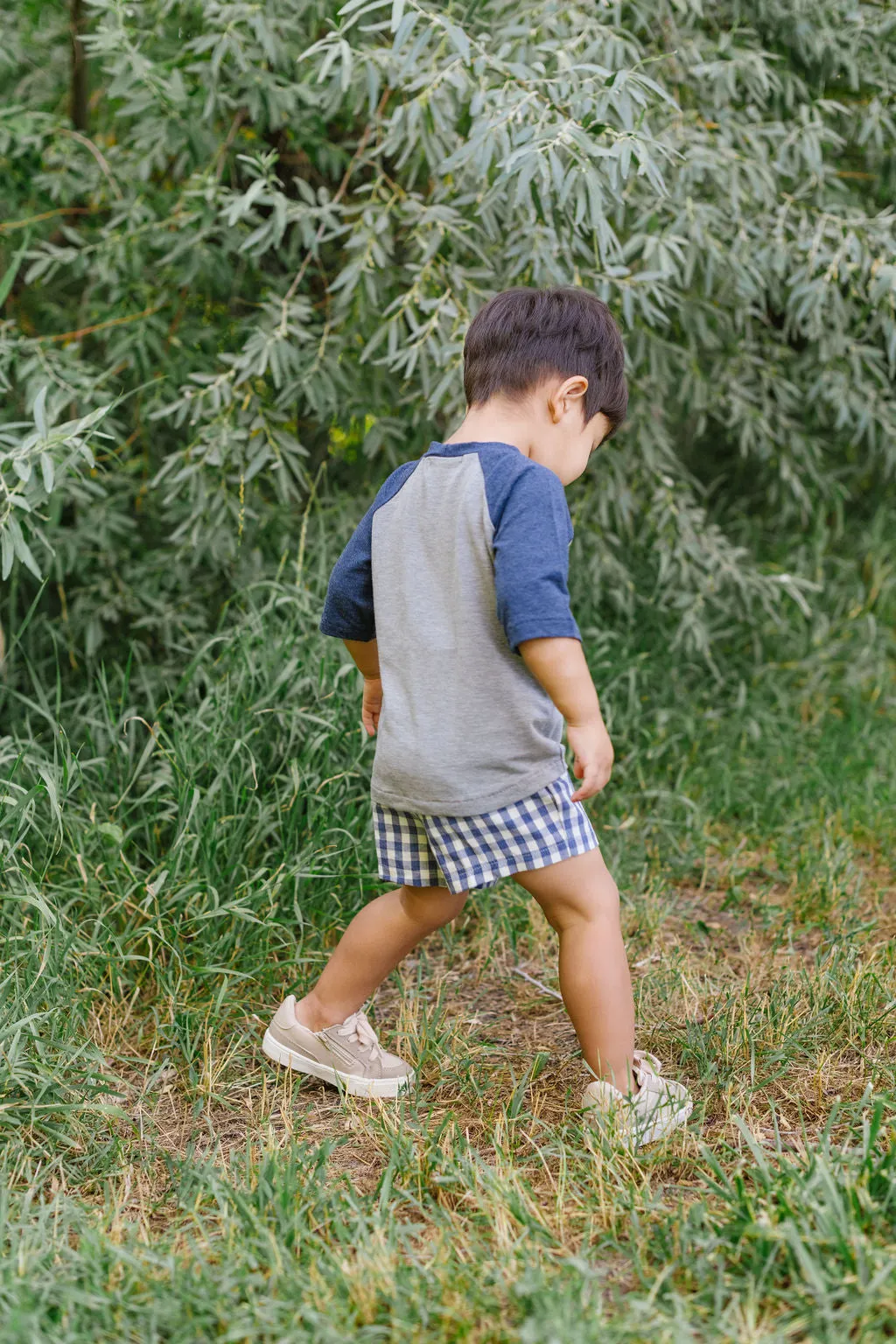 Easy Short in Ink Gingham